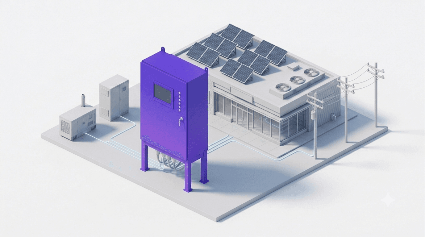 Generador + batería + solar